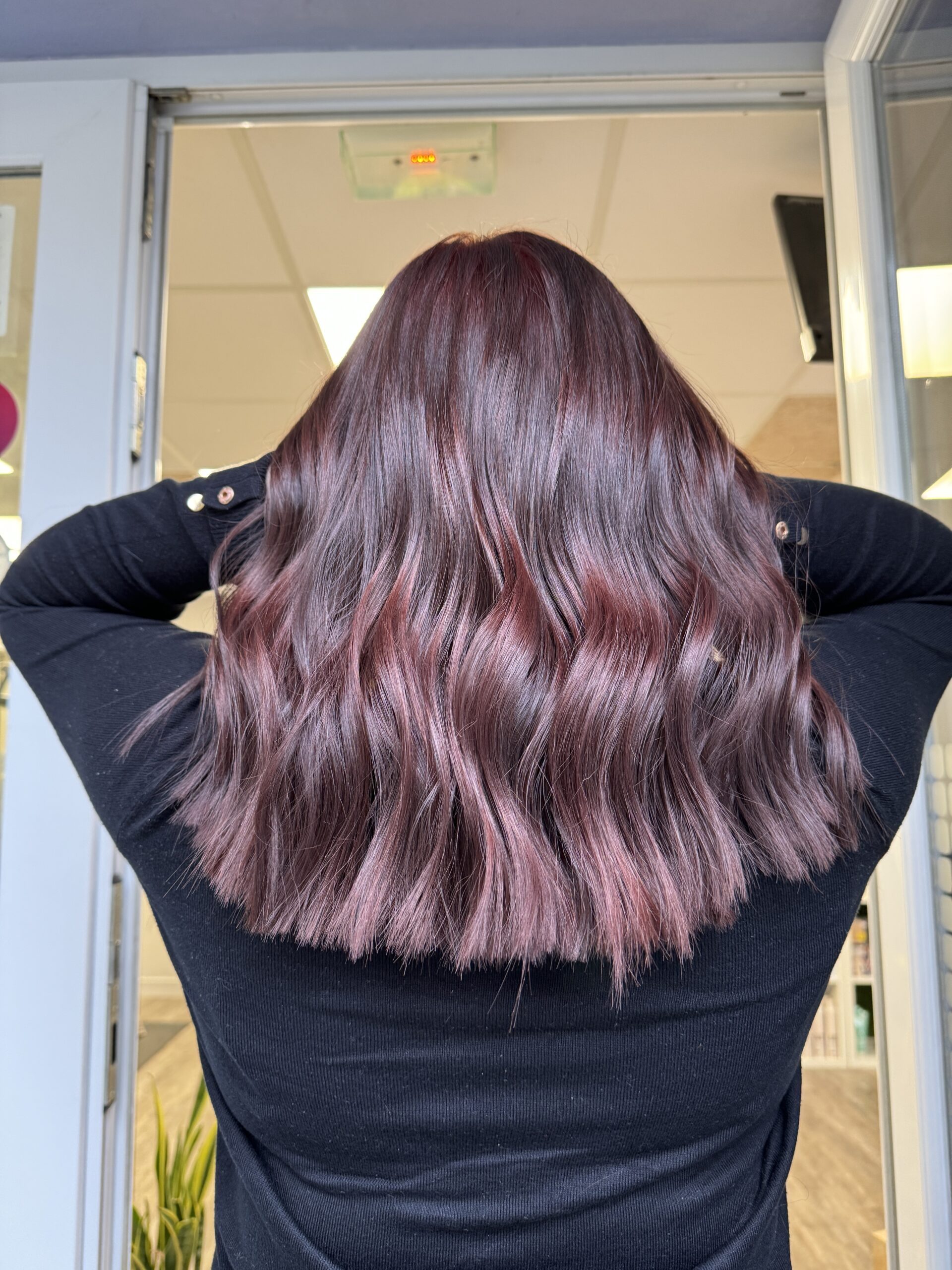 Shinny copper hair
