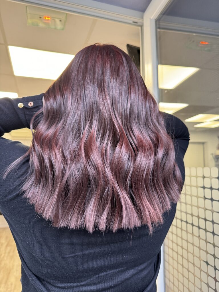 Shinny copper hair